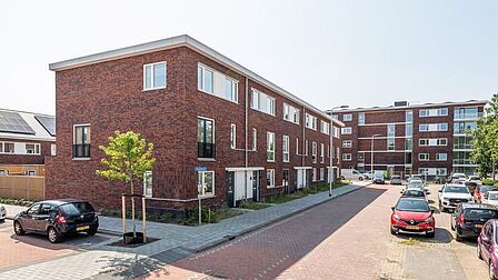 Gebouwen met appartementen uit de eerste fase van Stella Nova in Spijkenisse.
