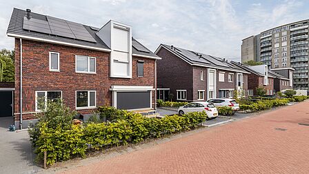 Foto twee-onder-één-kapwoningen in nieuwbouwproject Stella Nova.