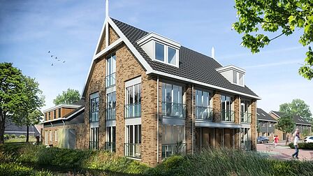 Impressie rijwoningen Gemeenlandsewijk Abbenbroek.