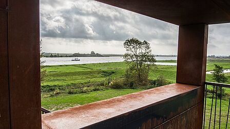 Zuidland, uitkijkpunt bij natuurgebied Beninger Slikken