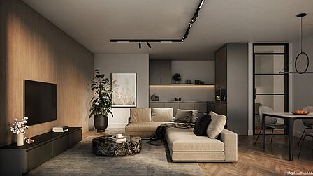 Impressie interieur huurappartement nieuwbouwproject De Poortwachter in Spijkenisse.