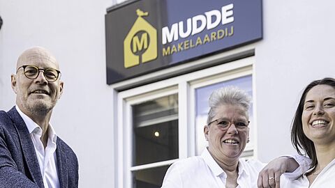 Het team van Mudde Makelaardij (drie personen).