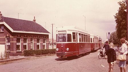 Foto RTM-tram in Spijkenisse.