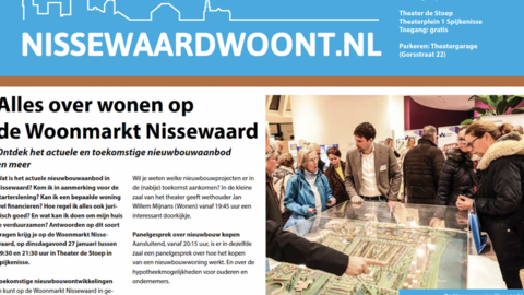 Deel van de voorpagina van de special over de Woonmarkt