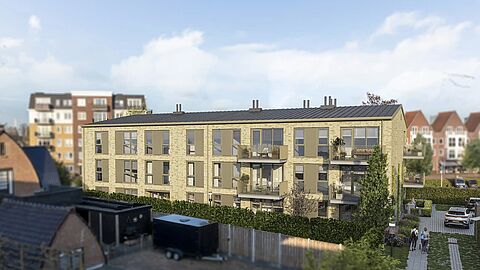 Vredehof: appartementen aan de Vredehofstraat in het centrum van Spijkenisse.