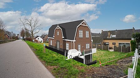 Ontwerp vrijstaande woning voor zelfbouwkavel aan de Molendijk in Zuidland.