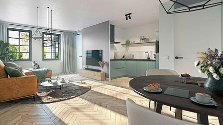 Interieur appartement Dorpshoeve
