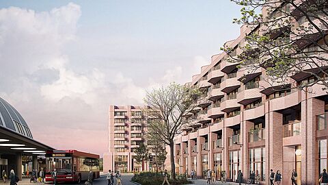 New Haven: gebouw met appartementen in centrum Spijkenisse.